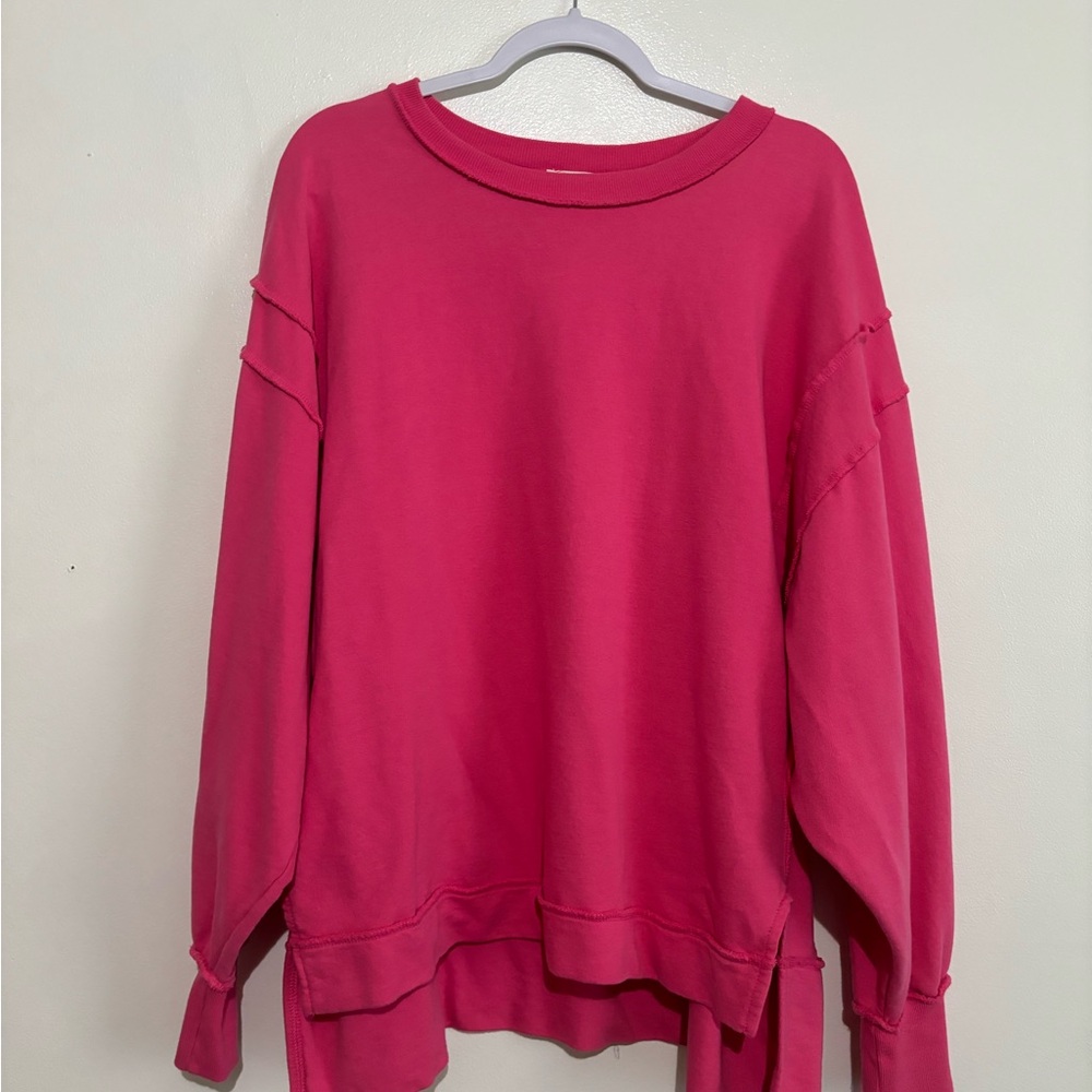 Zenana Outfitters Vibrant Pink Pullover